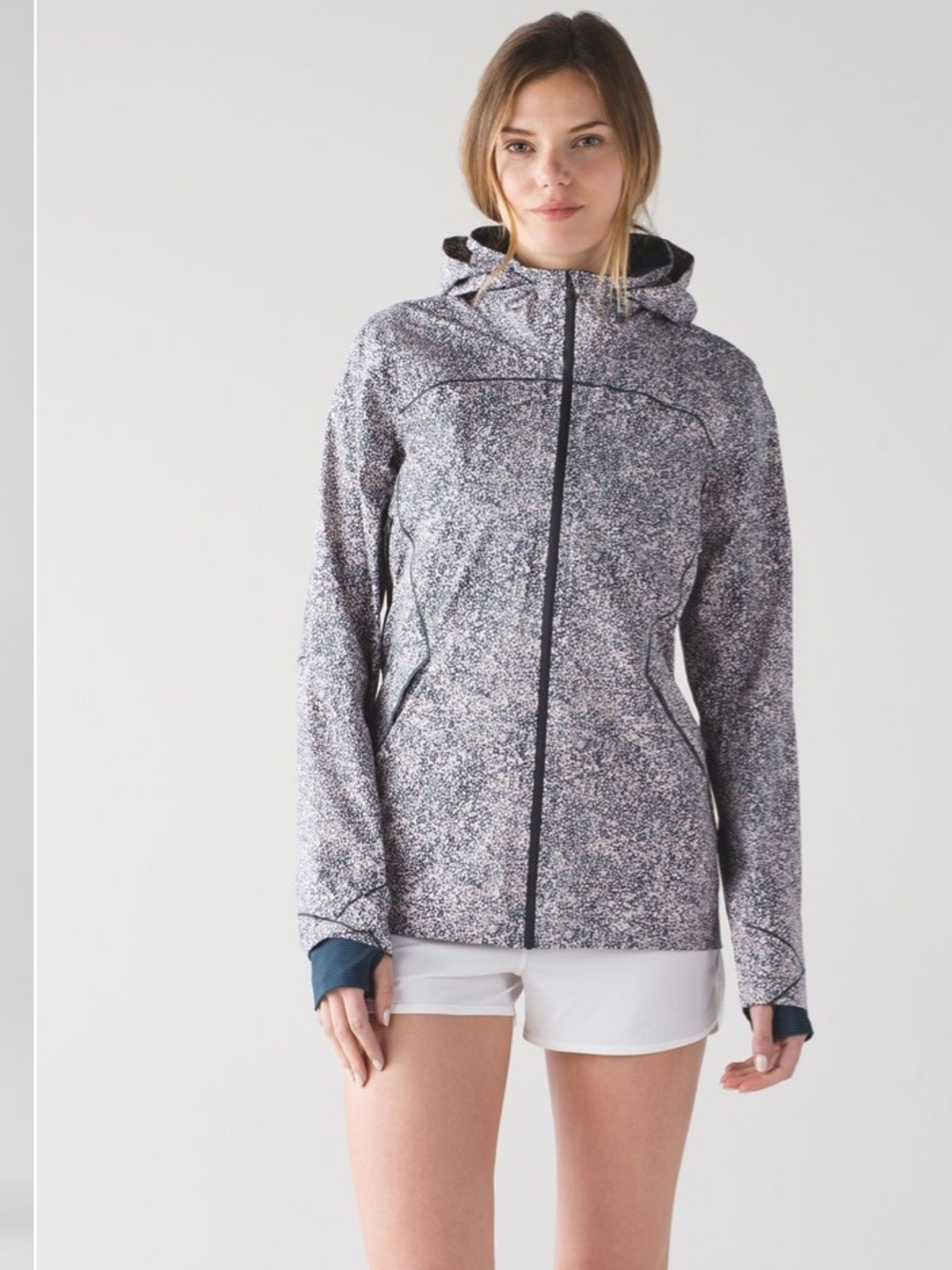 lululemon athletica Runaway Jacket - Pebble Print, Parfait Pink. ☔️